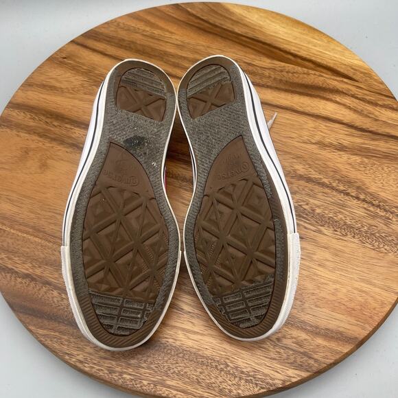 Converse All Star Chuck Low Taylor Shoes Womens Size 7 Red Skate Comfort Walking - Picture 7 of 8